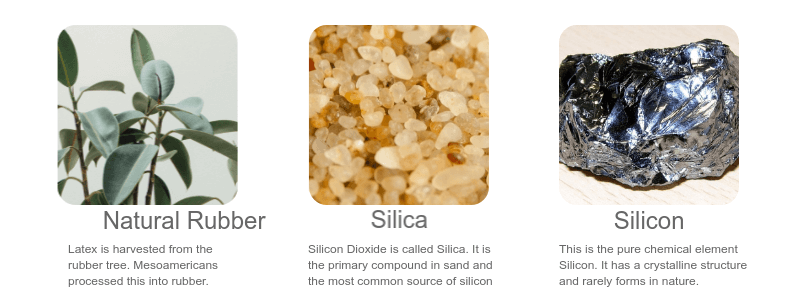 rubber silica silicon - What is Silicone Made of? - Viking Extrusions
