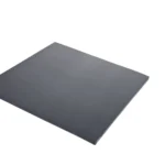 A tilted sheet of faded black flame retardant MF775 silicone.