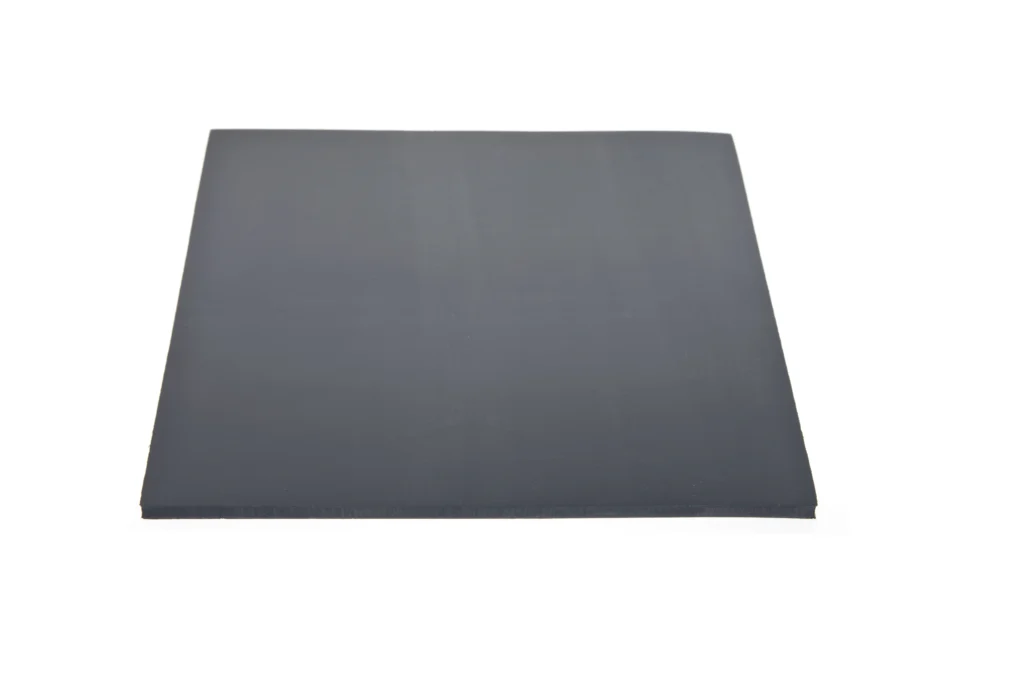 A faded black sheet of flame retardant MF775 silicone.