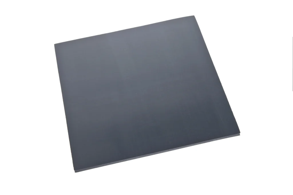 An angled sheet of flame retardant MF775 silicone.