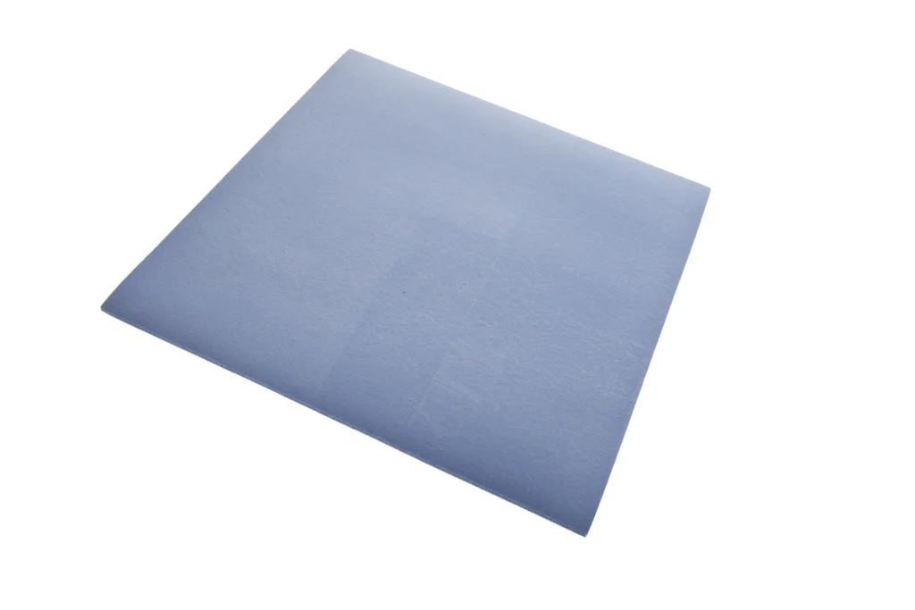 An angled piece of fluorosilicone rubber sheeting.