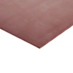 The corner of a red piece of glass fibre reinforced silicone sheeting.