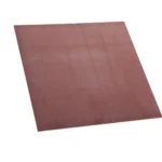 A piece of red glass fibre reinforced silicone sheeting.