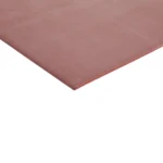The corner of a red oxide high temperature silicone sheeting.