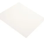 An angled piece of high temperature silicone sheeting in white.