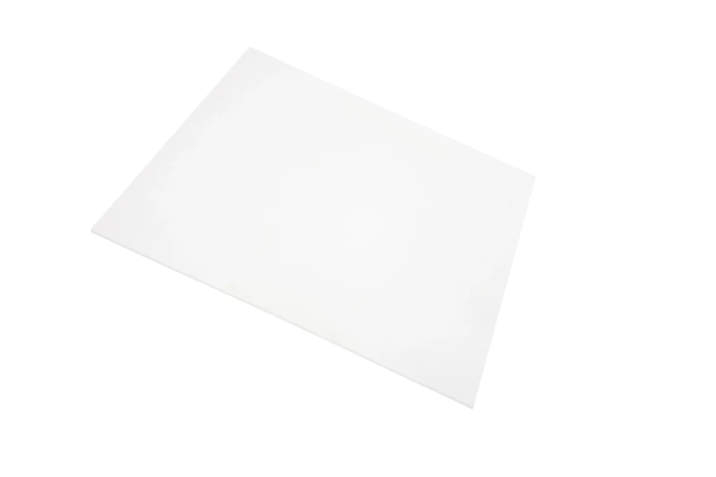 A diagonal sheet of platinum cured silicone rubber.